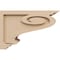 Ekena Millwork 5"W x 15"D x 10"H Classic Scroll Rough Cedar Woodgrain TimberThane Corbel, Primed Tan CORUR05X15X10SCRRCPR - alternate 5